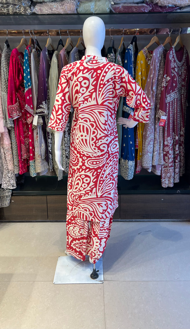 RAYON PRINTED COORD SET - IKAG01