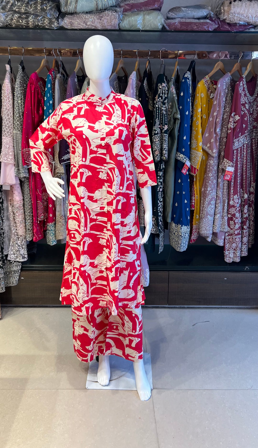 RAYON PRINTED COORD SET - IKAG01