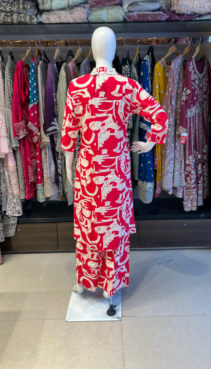 RAYON PRINTED COORD SET - IKAG01