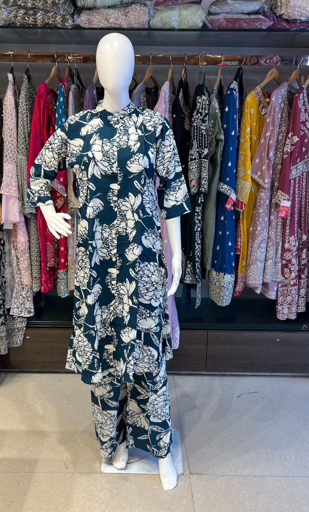 RAYON PRINTED COORD SET - IKAG01