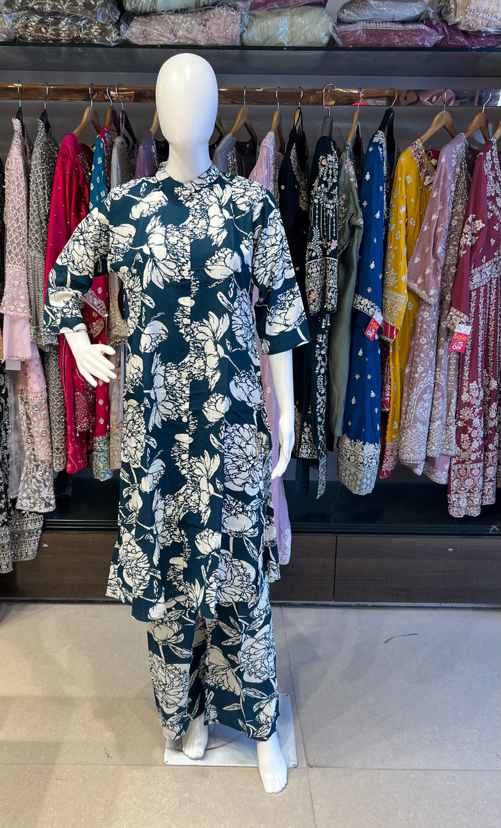 RAYON PRINTED COORD SET - IKAG01