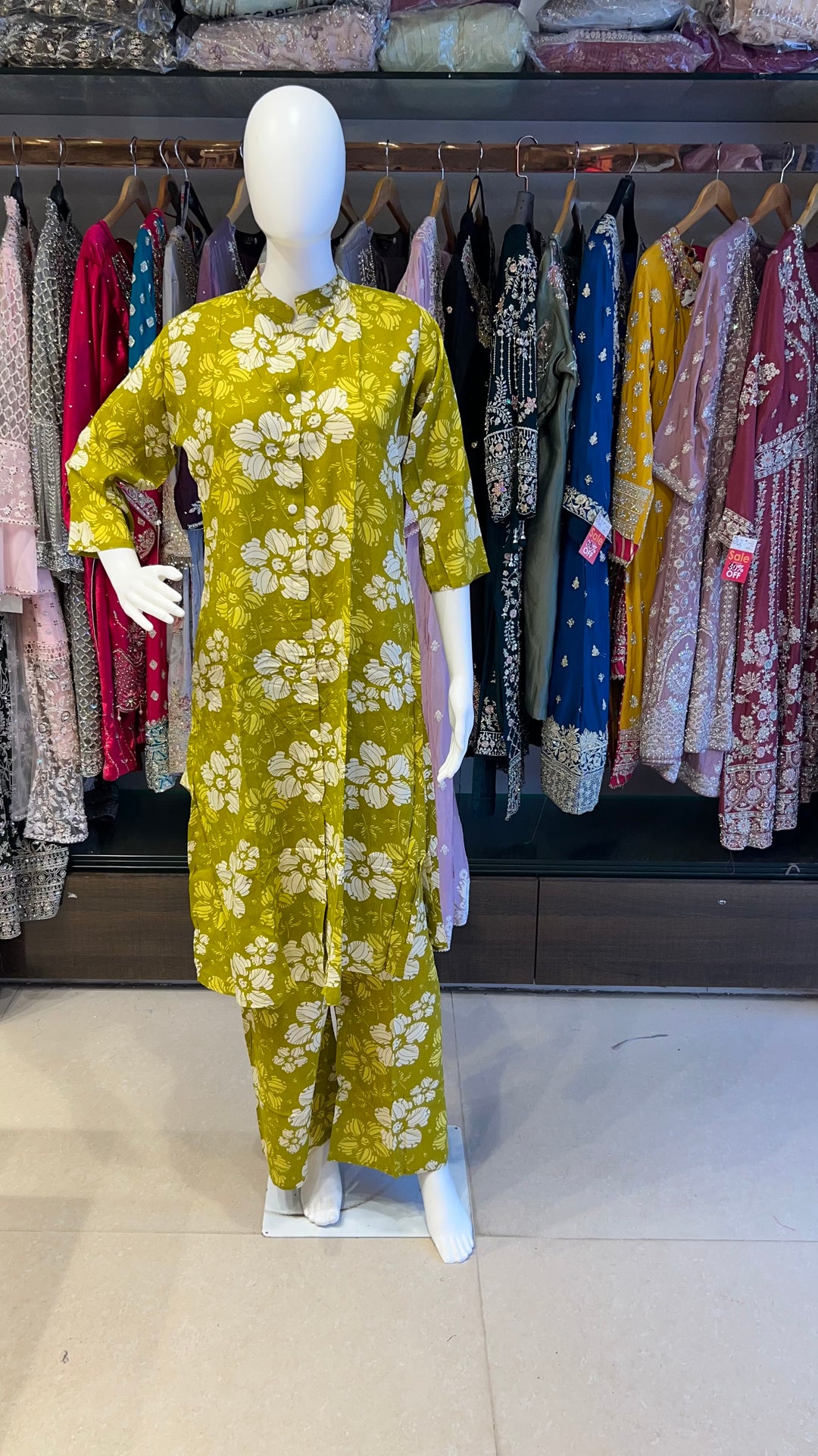 RAYON PRINTED COORD SET - IKAG01