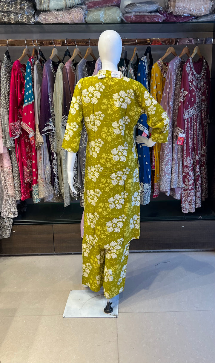 RAYON PRINTED COORD SET - IKAG01