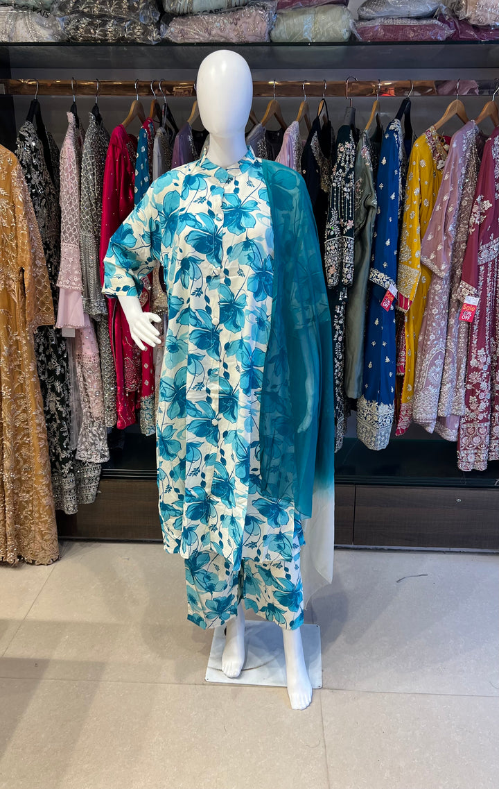 RAYON PRINTED COORD SET - IKAG02