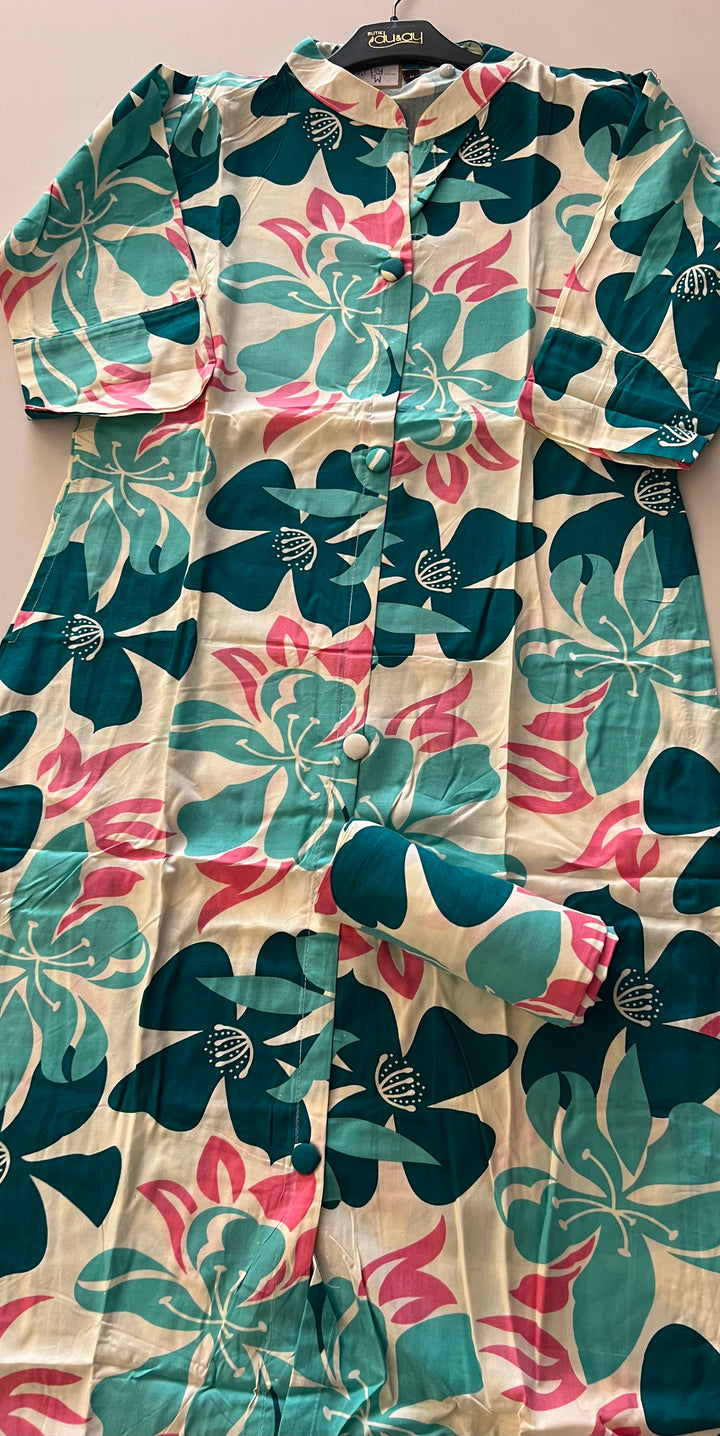 RAYON PRINTED COORD SET - IKHK01