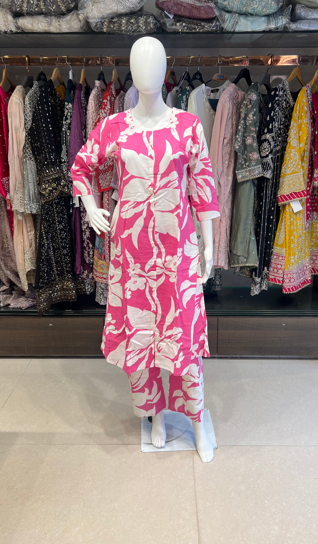 RAYON PRINTED COORD SET - IKHK02