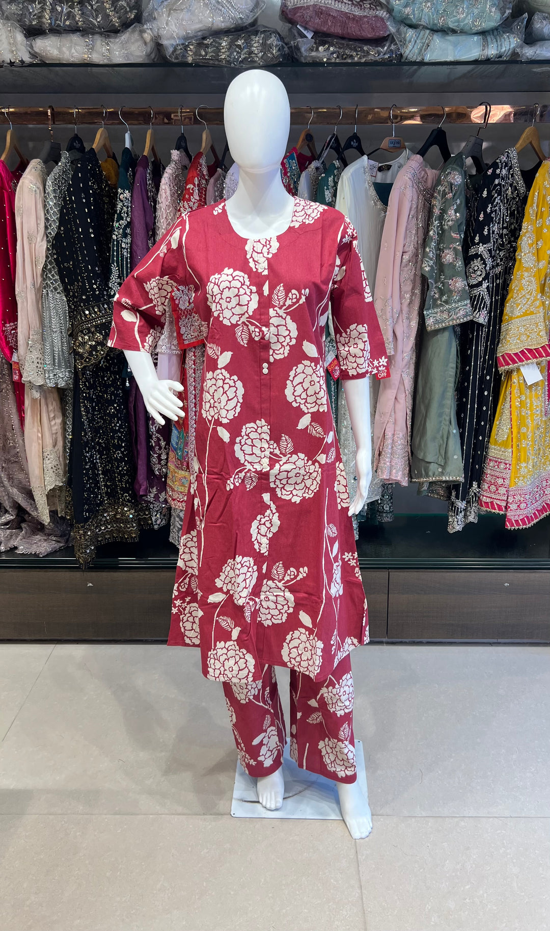 RAYON PRINTED COORD SET - IKHK02