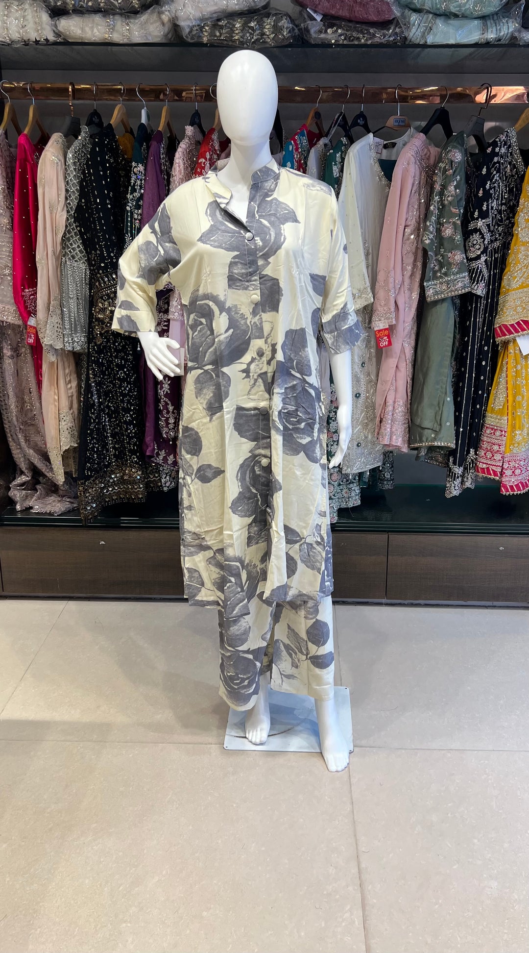 RAYON PRINTED COORD SET - IKHK06