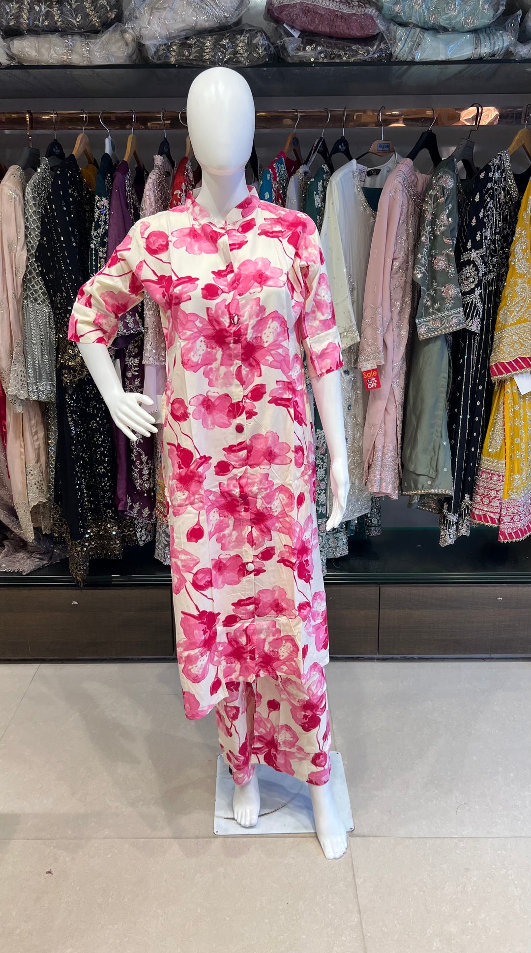 RAYON PRINTED COORD SET - IKHK01