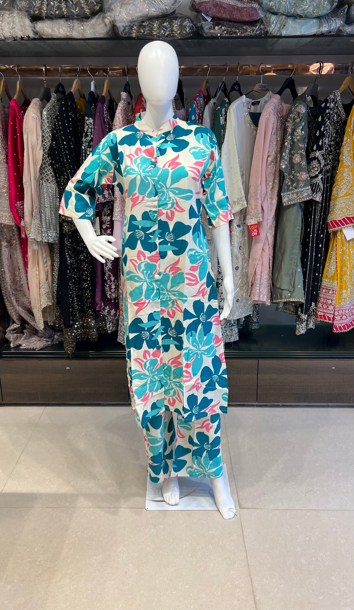 RAYON PRINTED COORD SET - IKHK01