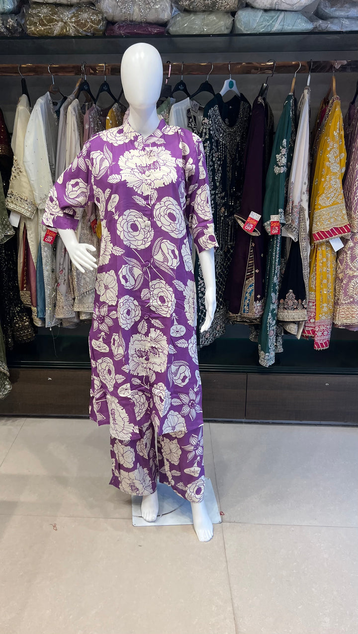 DESIGNER CO-ORD SET {PLUS SIZE 3,4,5 XL } - IKMH14