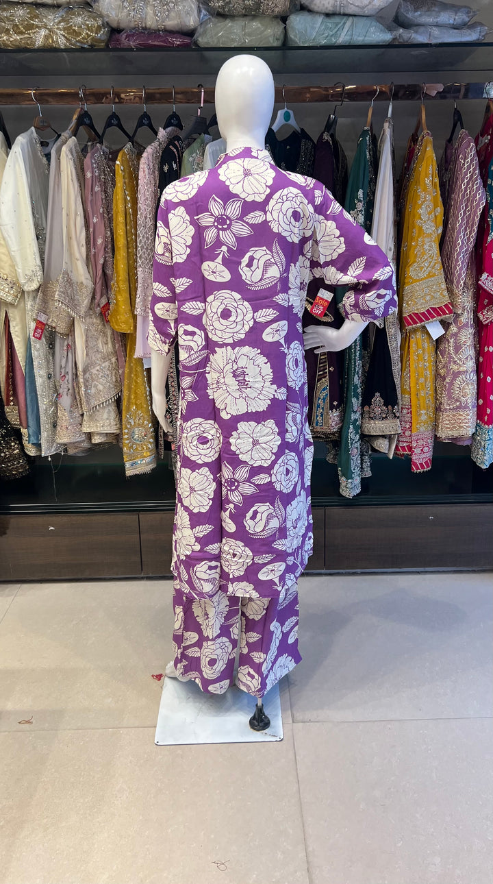 DESIGNER CO-ORD SET {PLUS SIZE 3,4,5 XL } - IKMH14
