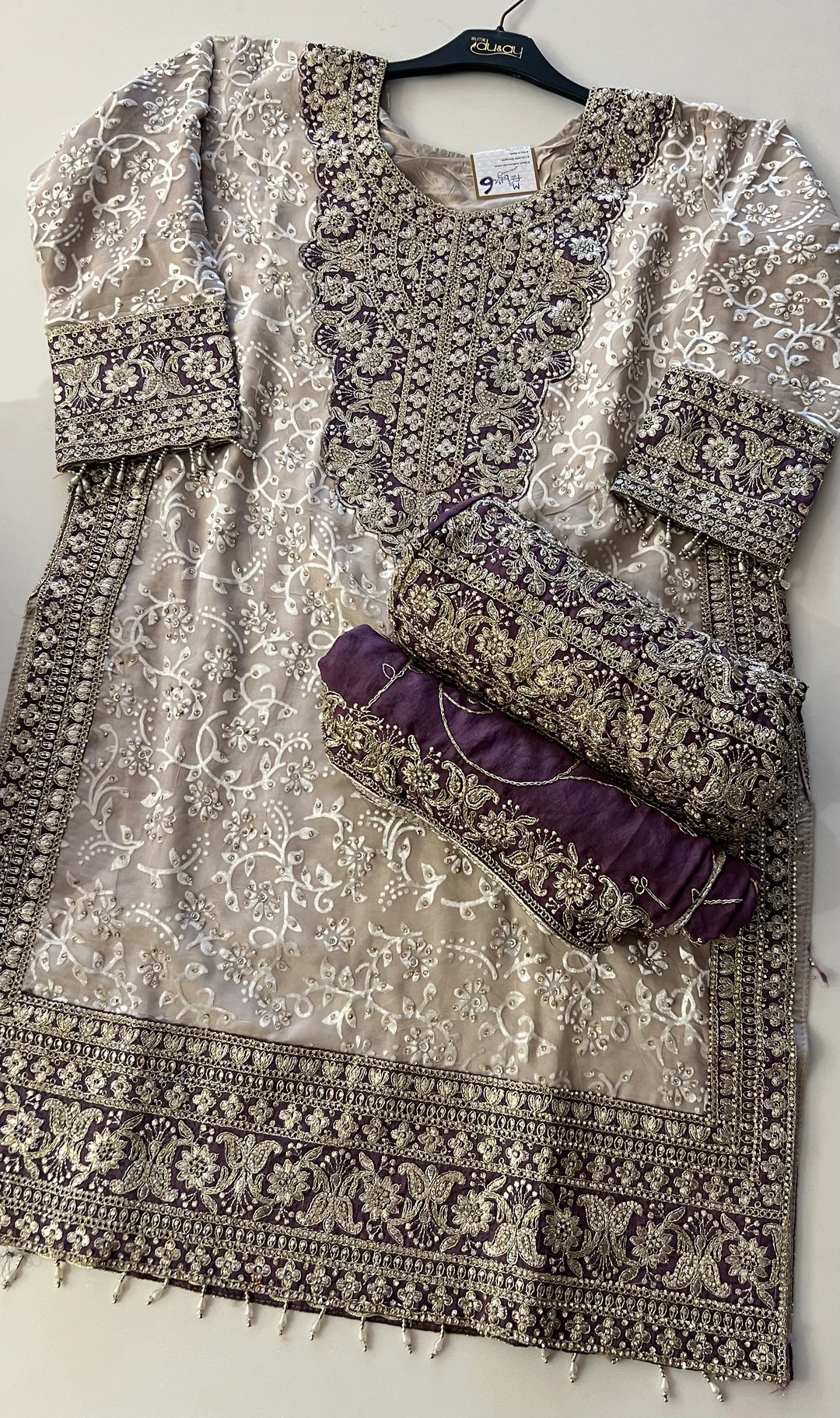 STONE WORK DESIGNER SUIT - MZEJ06