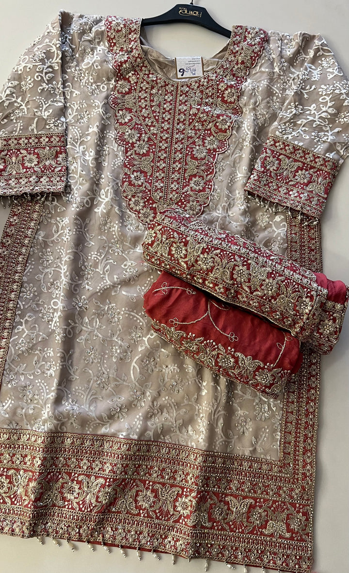 STONE WORK DESIGNER SUIT - MZEJ06