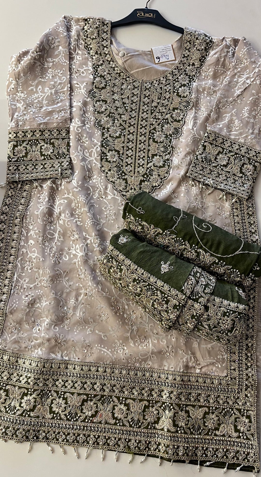 STONE WORK DESIGNER SUIT - MZEJ06