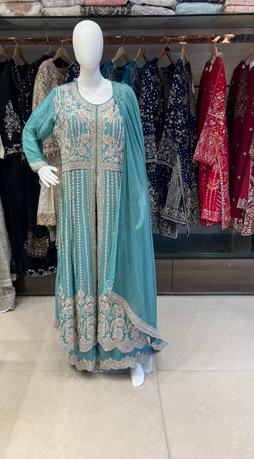 STONE WORK DESIGNER SUIT - MZEJ10