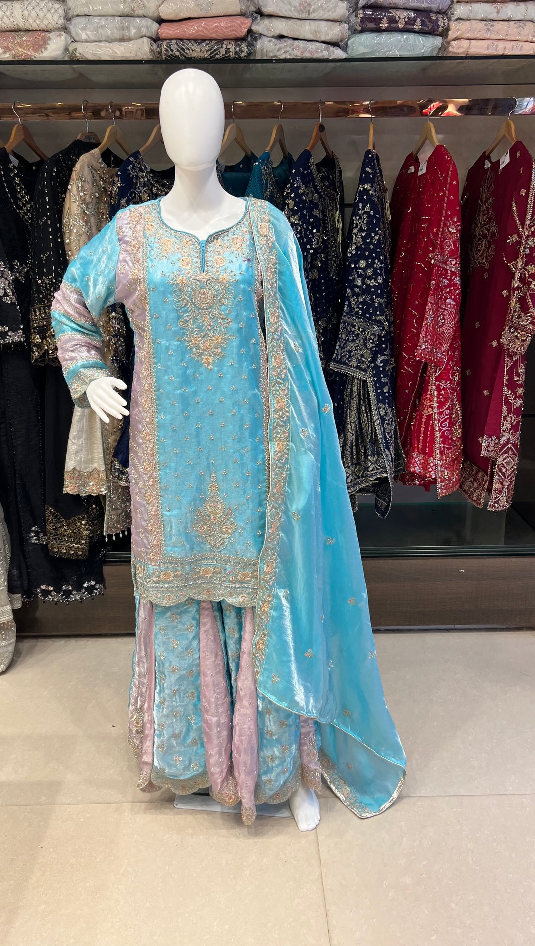 STONE WORK DESIGNER SUIT - MZEJ01