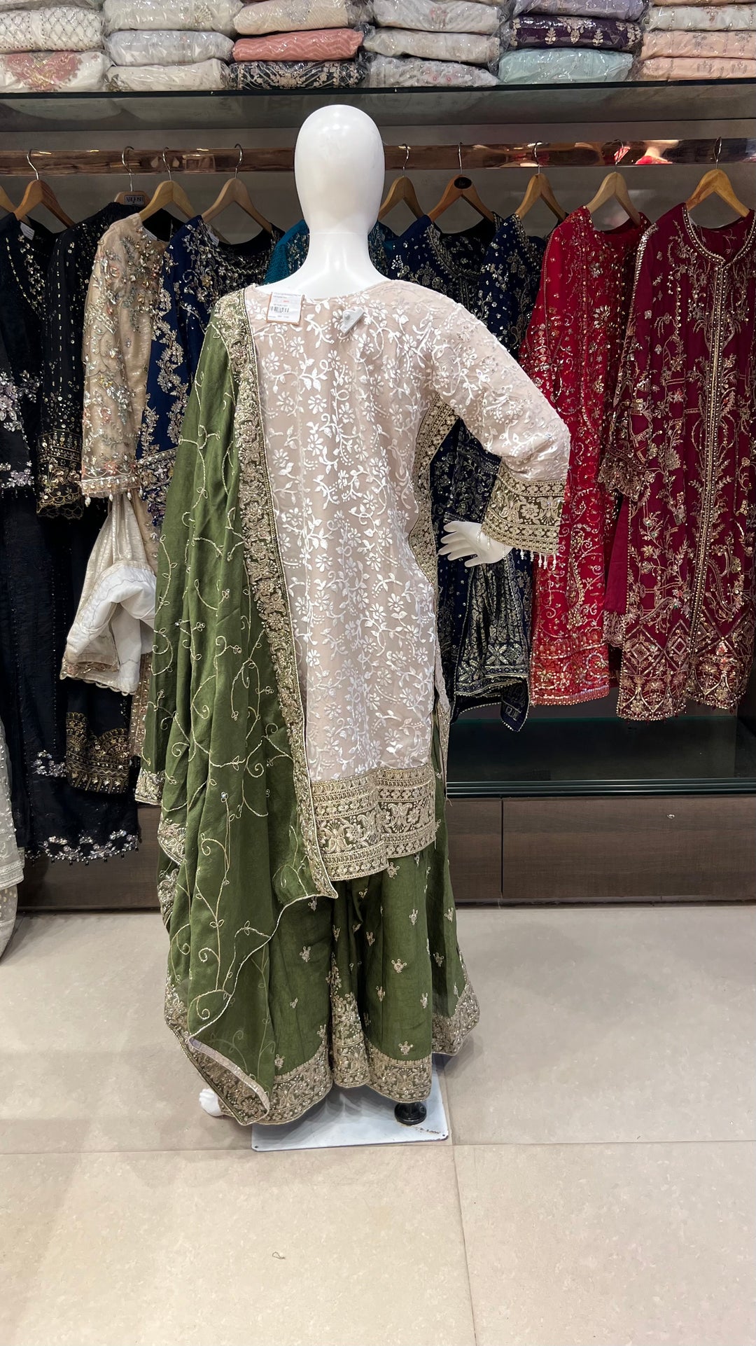 STONE WORK DESIGNER SUIT - MZEJ06