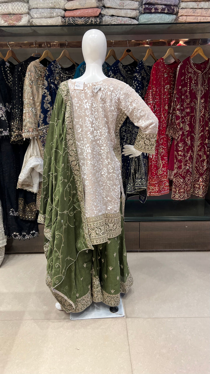 STONE WORK DESIGNER SUIT - MZEJ06