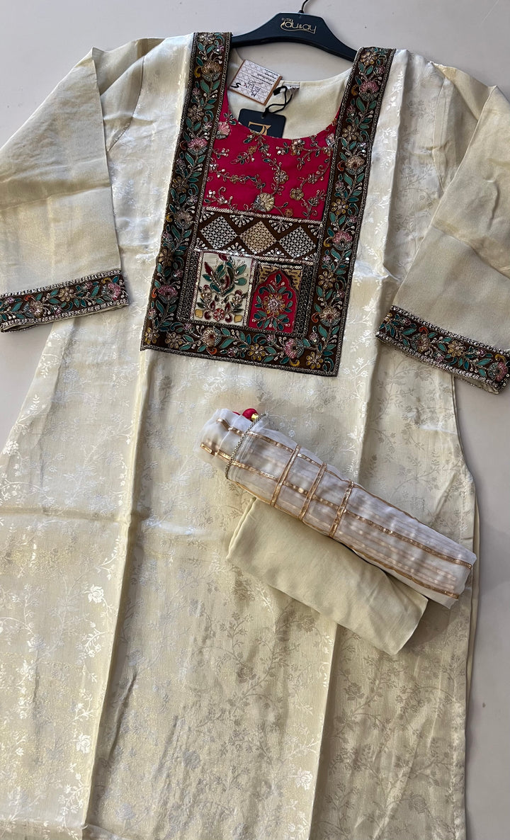 WORK DESIGNER EMBROIDERED SUIT - IKFY05