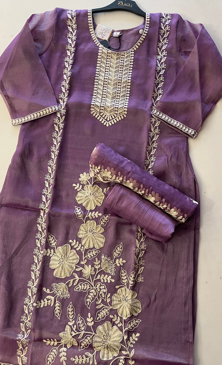 ZARDOSI WORK DESIGNER SUIT - IKFY07