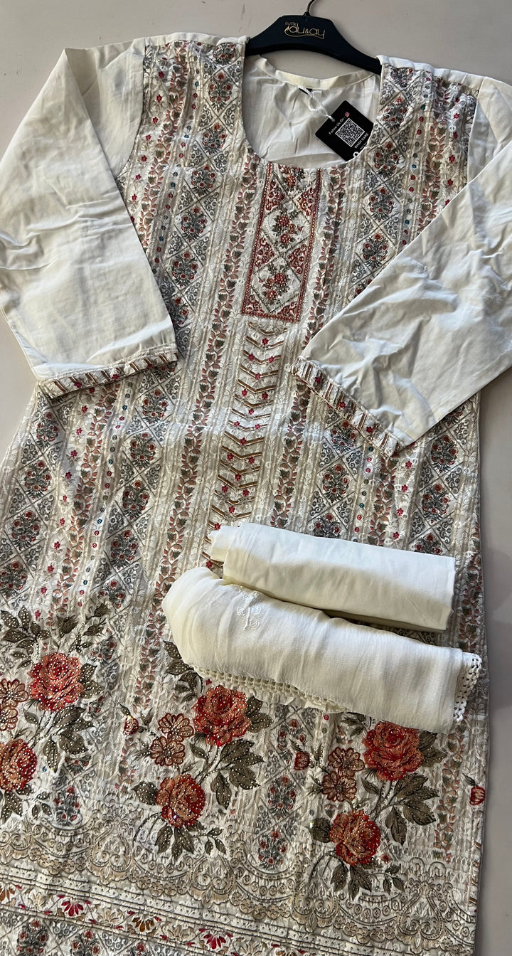 WORK DESIGNER EMBROIDERED SUIT - IKFI02