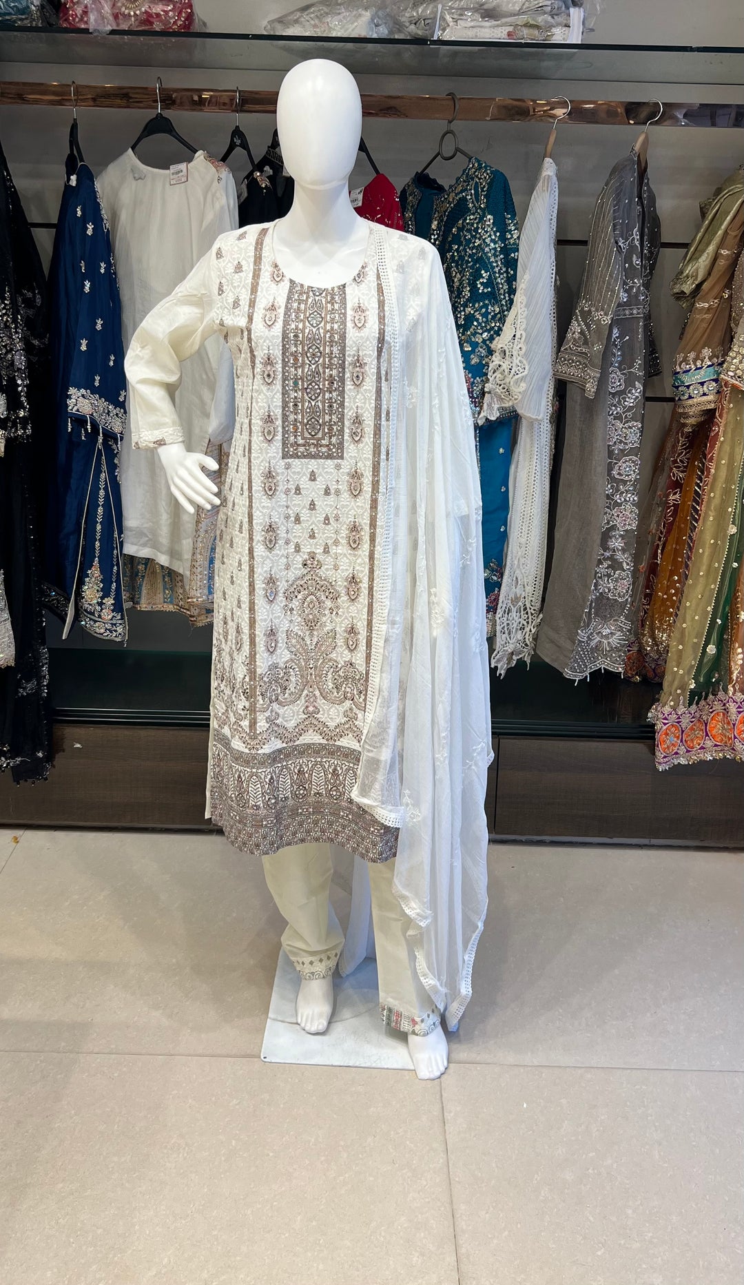 WORK DESIGNER EMBROIDERED SUIT - IKFI03