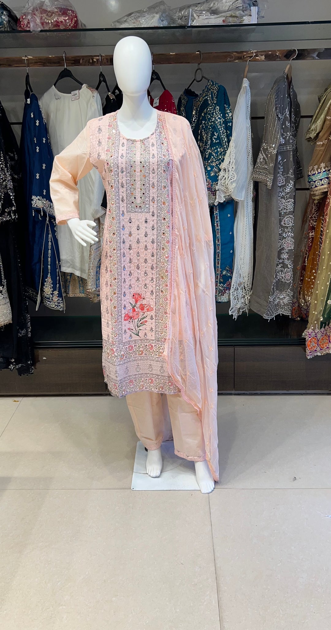 WORK DESIGNER EMBROIDERED SUIT - IKFI02