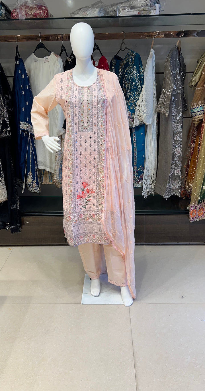 WORK DESIGNER EMBROIDERED SUIT - IKFI02