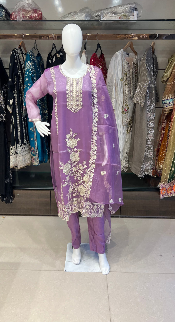ZARDOSI WORK DESIGNER SUIT - IKFY07