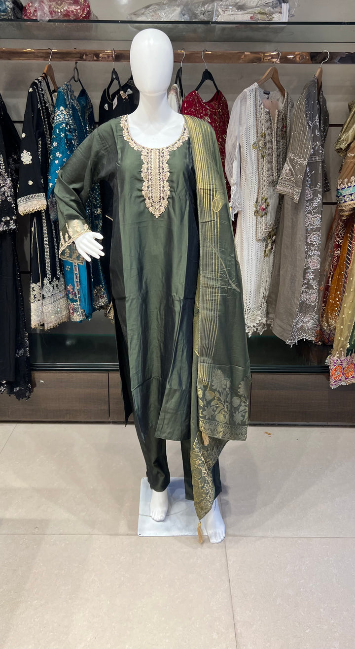 ZARDOSI WORK DESIGNER SUIT - IKFY03