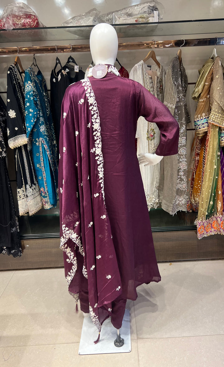 EMBRIDORY WORK DESIGNER SUIT - IKFH03