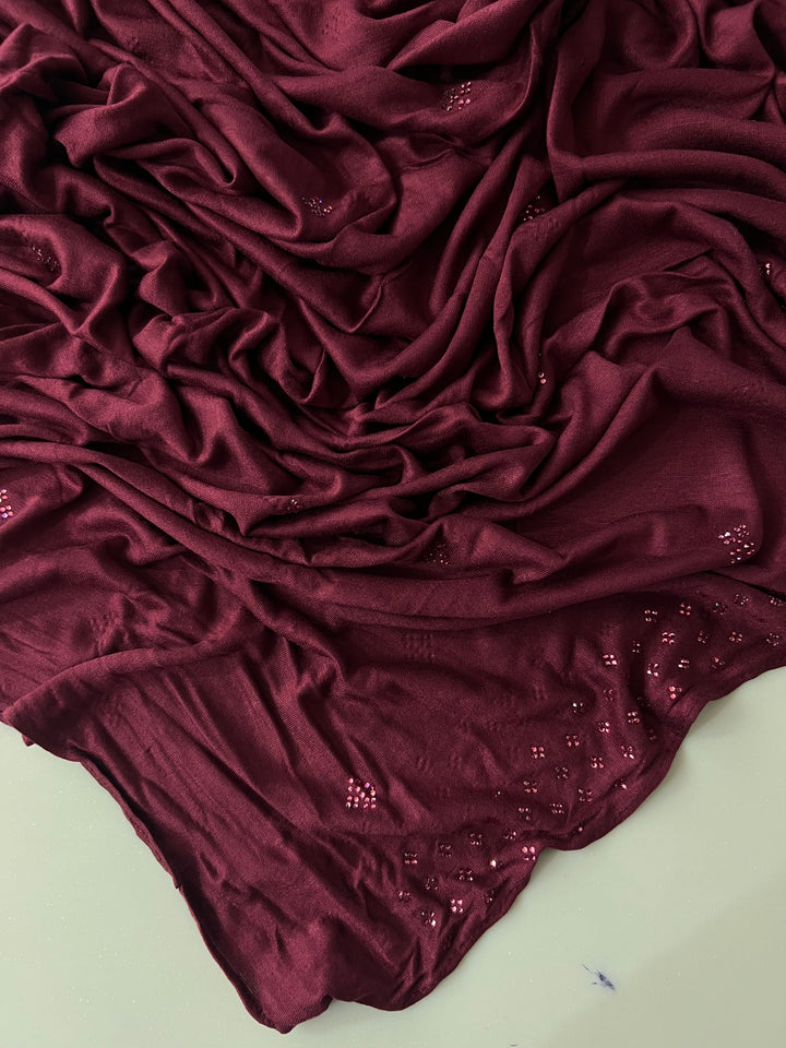 SOFT JERSEY STONE PREMIUM HIJABS - BJ020