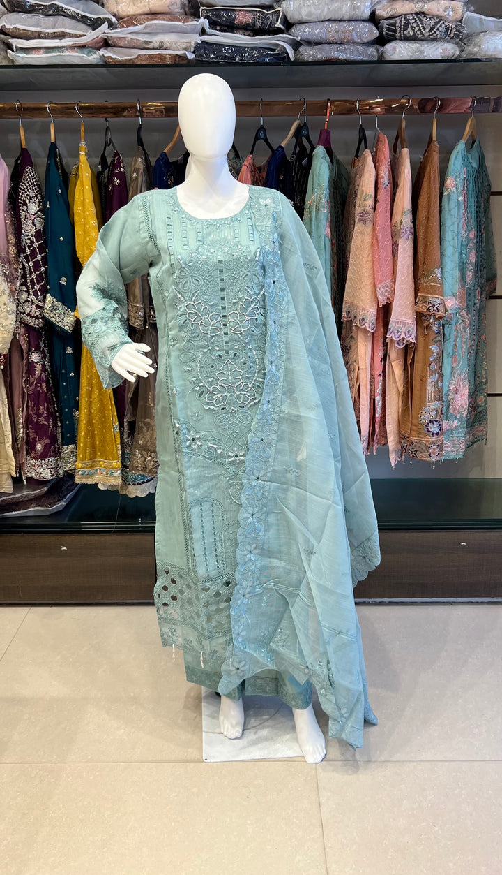 AMY LUXURY OCCASION WEAR DESIGNER SUIT - MIX18