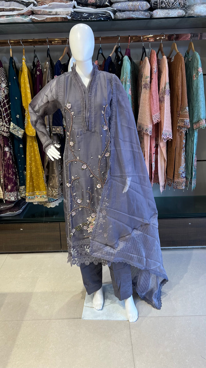 NISHA PREMIUM OCCASION WEAR DESIGNER SUIT - MIX08