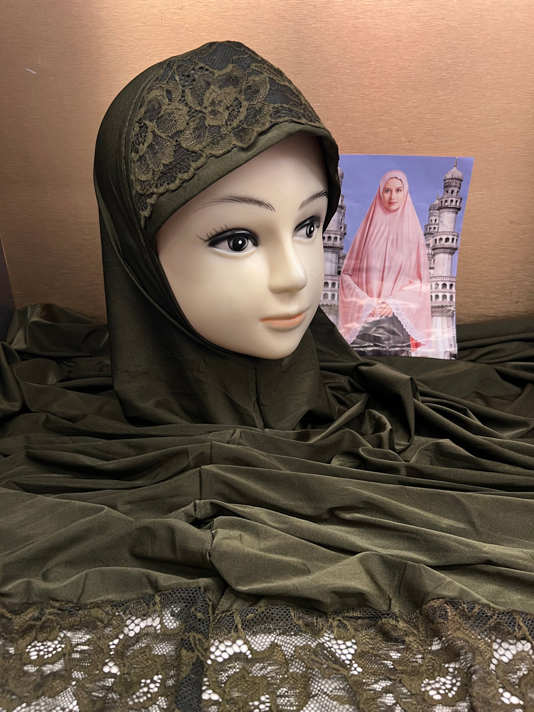 RAMZAN NAMAZ HIJABS (40 INCH) (SLEEVELESS) (NEW COLOURS) J1052/AD NEW