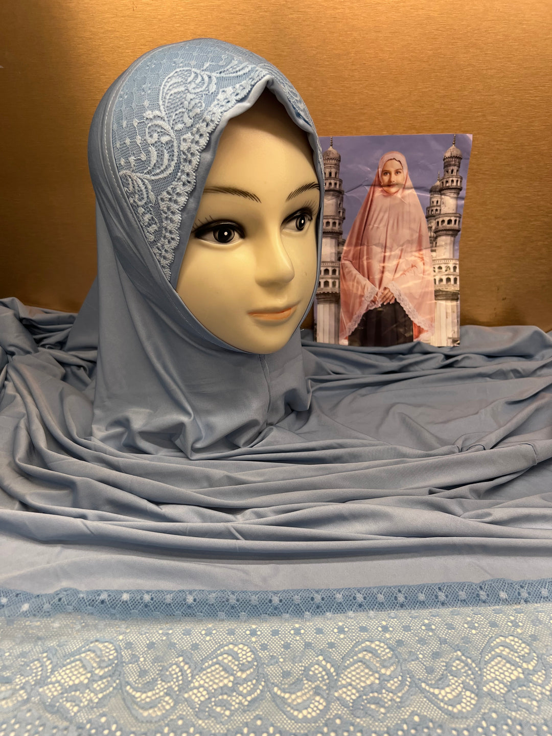 RAMZAN NAMAZ HIJABS (40 INCH) (SLEEVELESS) (NEW COLOURS) J1052/AD NEW