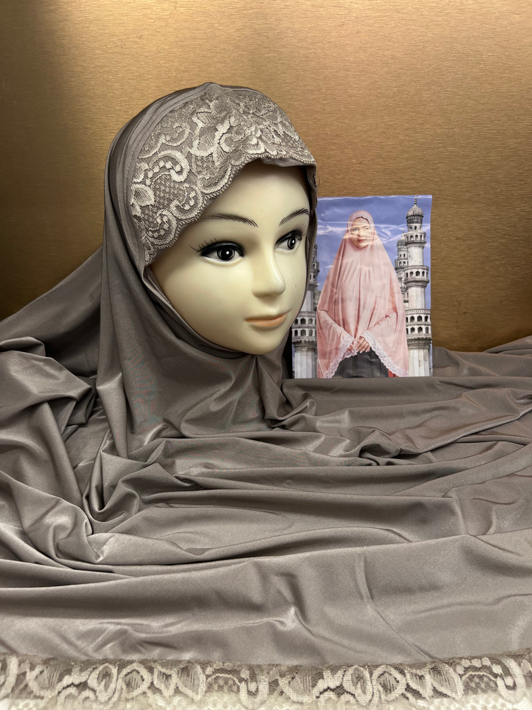 RAMZAN NAMAZ HIJABS (40 INCH) (SLEEVELESS) (NEW COLOURS) J1052/AD NEW