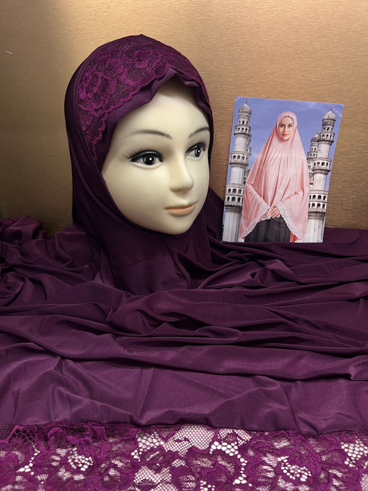 RAMZAN NAMAZ HIJABS (40 INCH) (SLEEVELESS) (NEW COLOURS) J1052/AD NEW