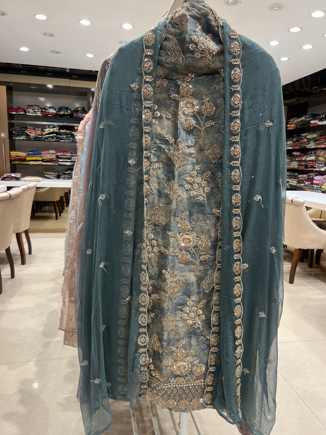 DESIGNER UNSTITCHED DRESS MATERIAL-MAM19