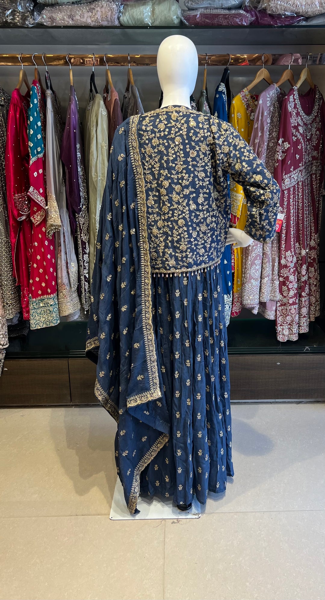 WORK DESIGNER SHORT KOTI GOWN - SBS01