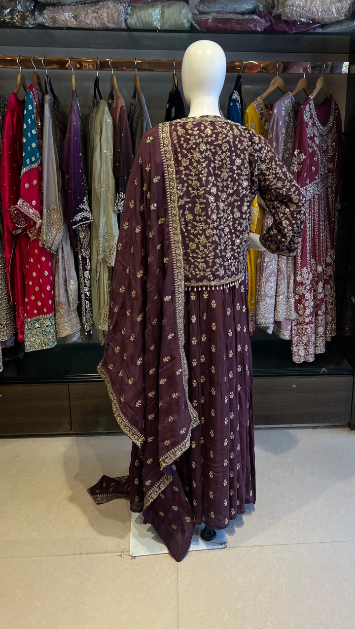 WORK DESIGNER SHORT KOTI GOWN - SBS01