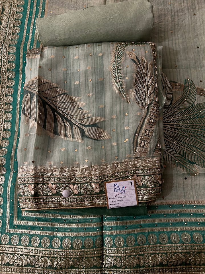 ZARDOZI HAND WORK DESIGNER SUIT - IKFP01