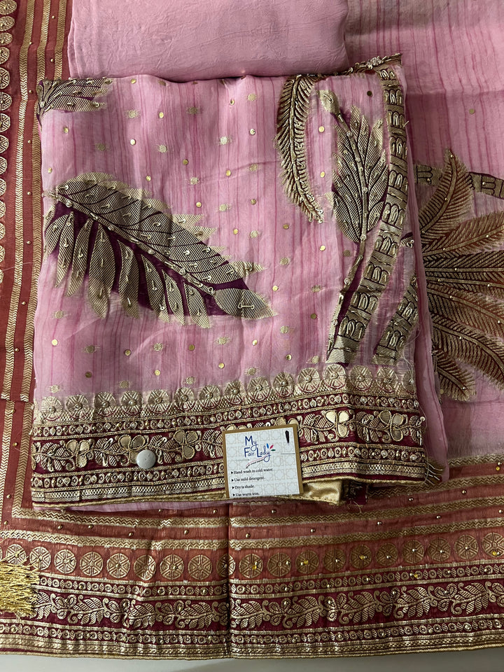 ZARDOZI HAND WORK DESIGNER SUIT - IKFP01