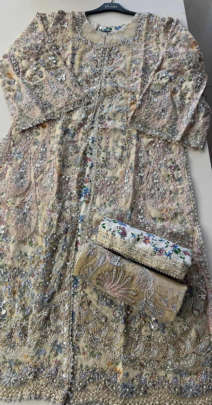 PAKISTANI HANDWORK DESIGNER SUIT - TMF01