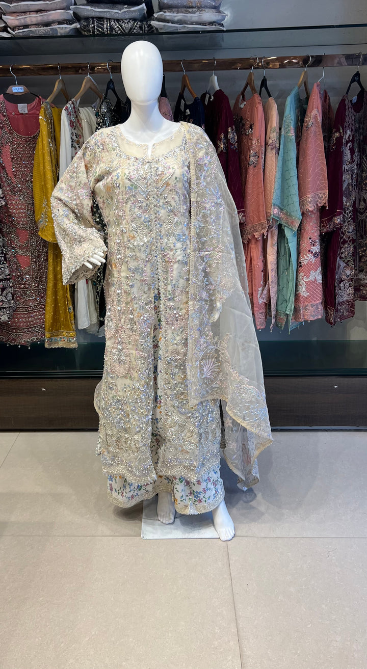 PAKISTANI HANDWORK DESIGNER SUIT - TMF01