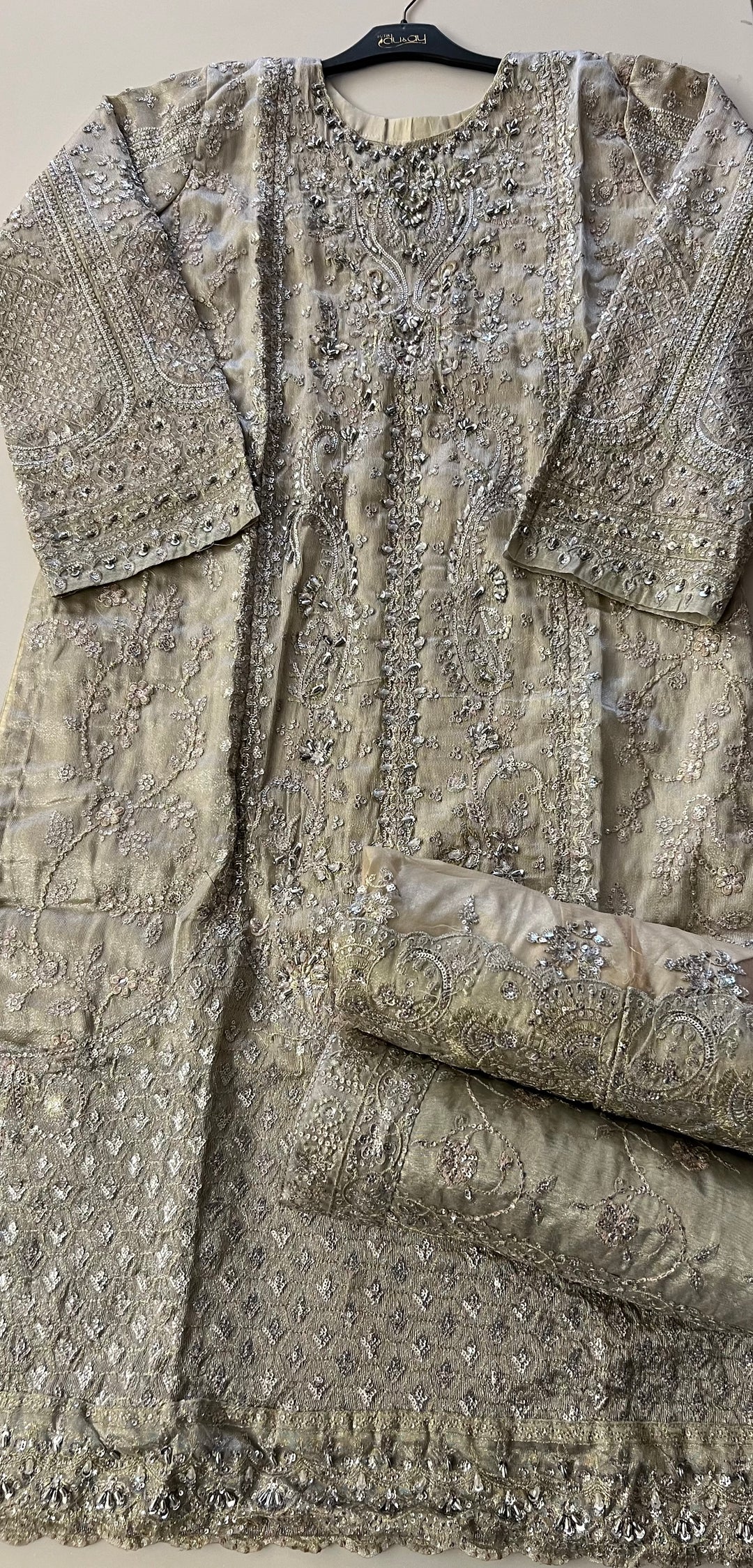 PAKISTANI HANDWORK DESIGNER SUIT - TMF01
