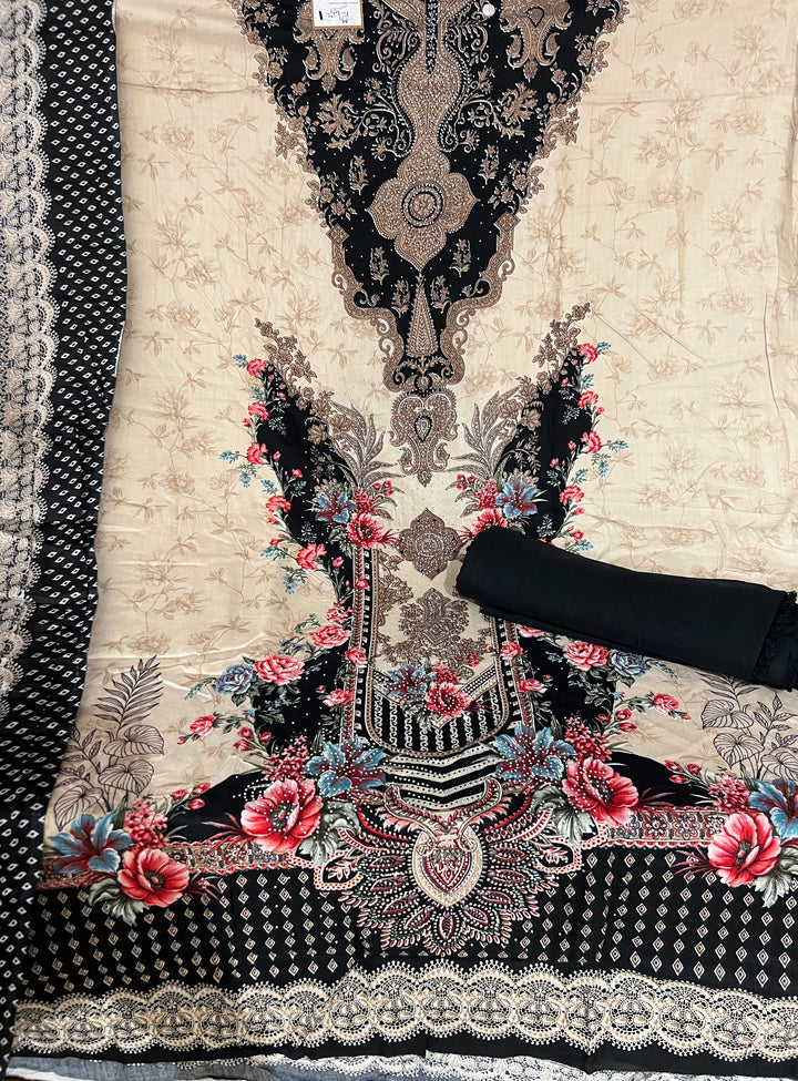 KASHMIRI DESIGNER UNSTITCHED DRESS MATERIAL-IKDD01