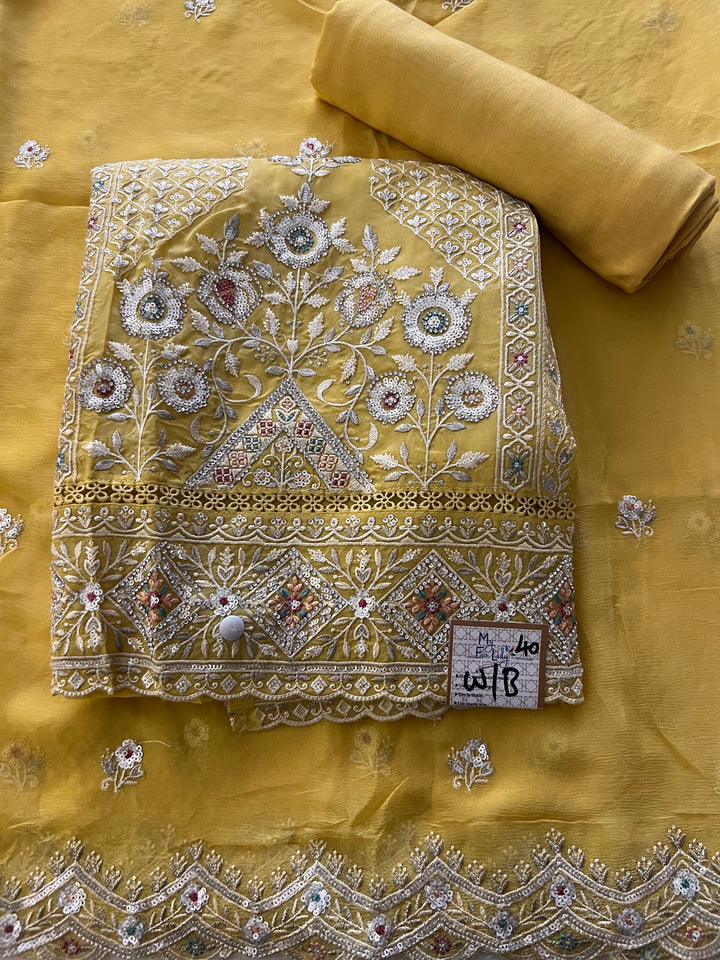 UNSTICHED WORK DESIGNER SUIT (SILK) - BTUS40/8