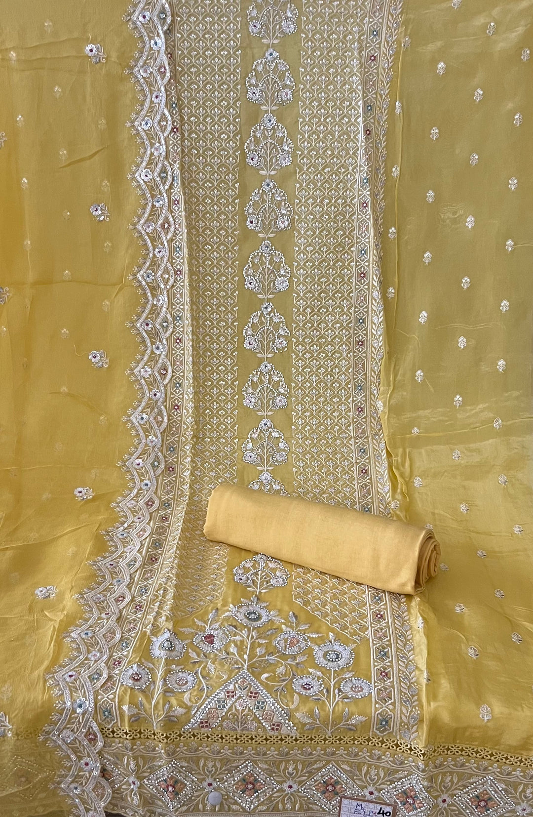 UNSTICHED WORK DESIGNER SUIT (SILK) - BTUS40/8